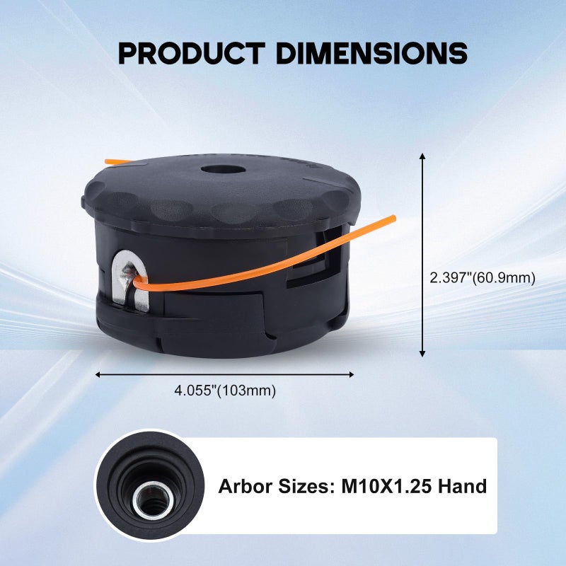 Buckbock Speed Feed 400 Trimmer Head for Echo SRM 225 SRM210 SRM230 SRM250 SRM251 SRM260 SRM261 PAS210 PAS225 PAS230 PAS260 Shiandaiwa T195S T220 T222 T230 T231 Trimmer Bump Feed - Image 2